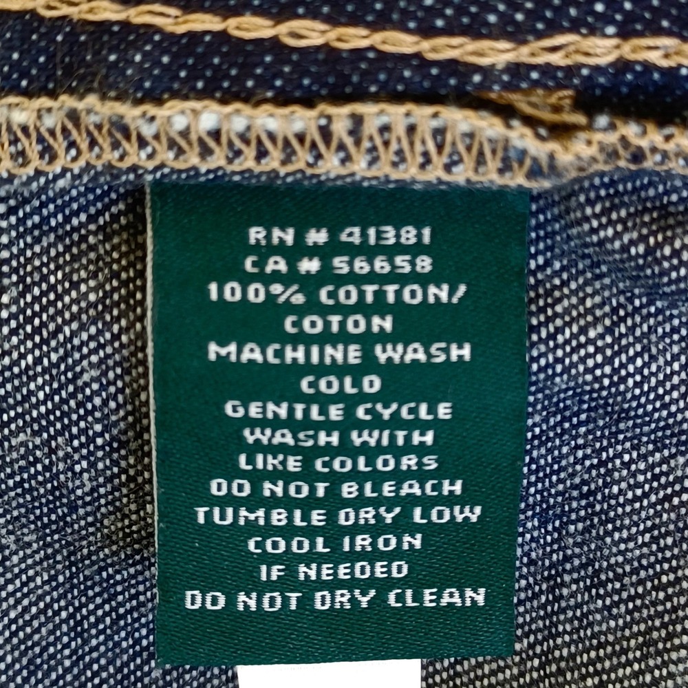 Lauren Ralph Lauren Womens Petite Medium Dark Wash Denim V-Neck Shift Dress PM - Picture 11 of 12